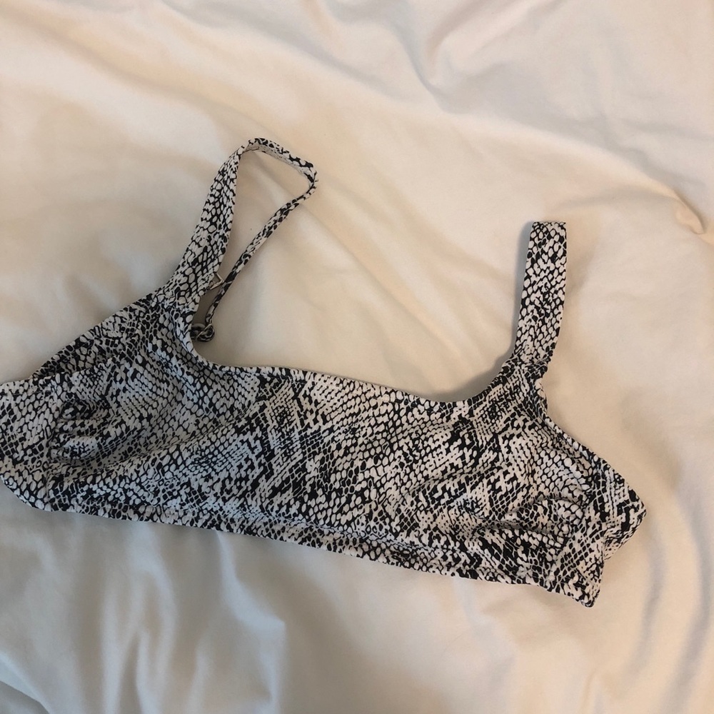 Target Snakeskin Bikini Top